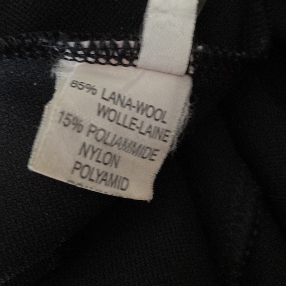 ITALIAN MADE HIGH RISE PANTS RICH BLACK COLOUR. - Picture 9 of 11